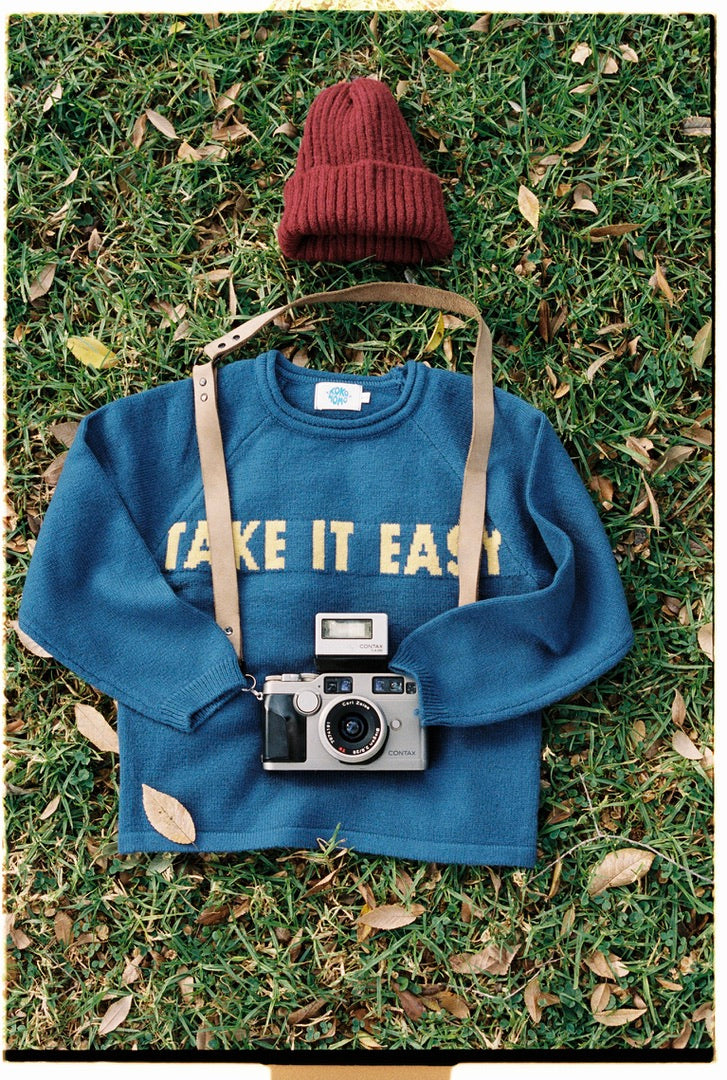 Take It Easy Sweater - Blue