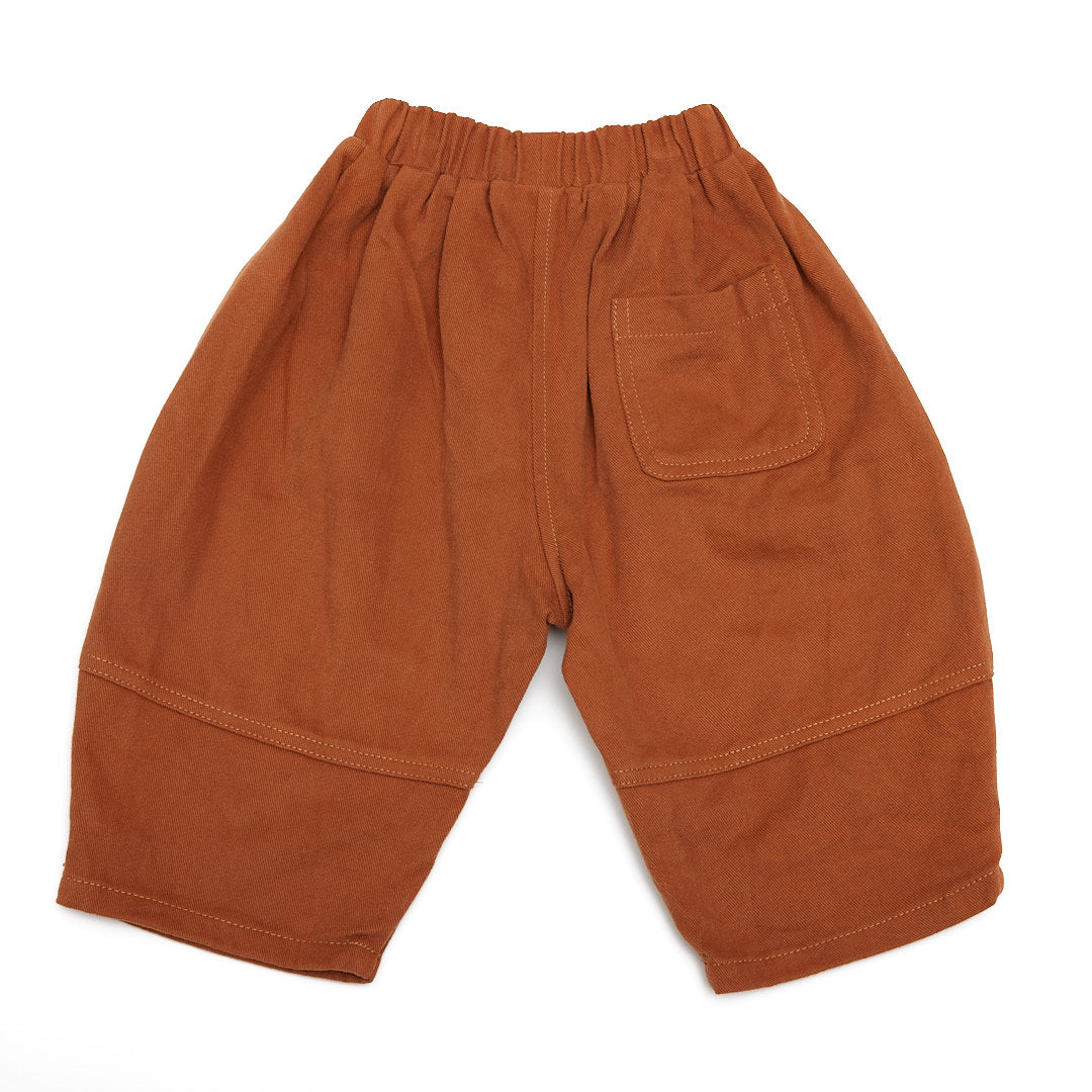 Jojo Oversized Soft Denim Pants in Clay / 1T-5Y