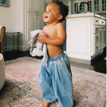 KOKO MOMO Jojo Oversized Soft Denim Pants in Green main image 0