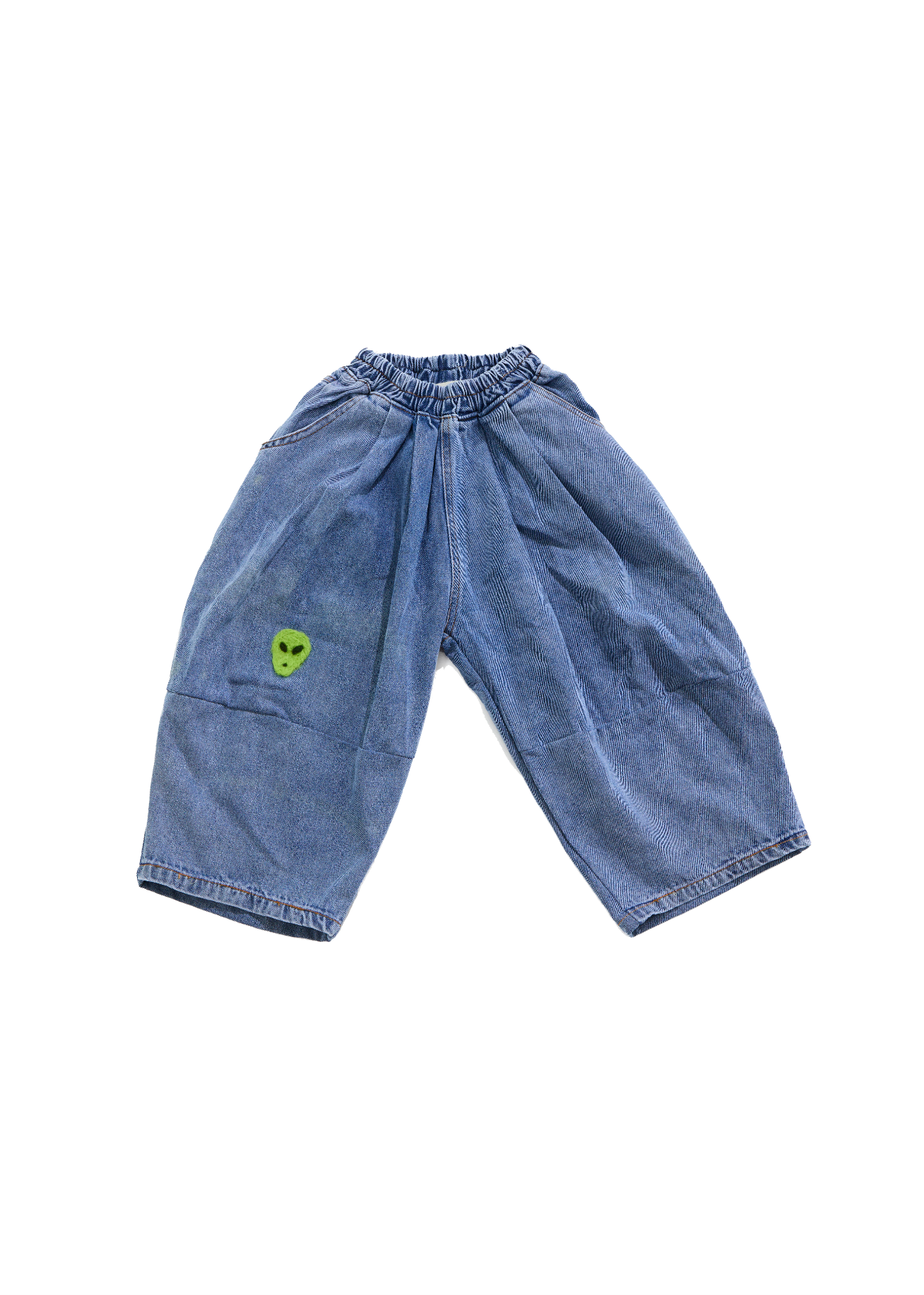 Frankie Oversized Denim Pant - Alien - 3Y