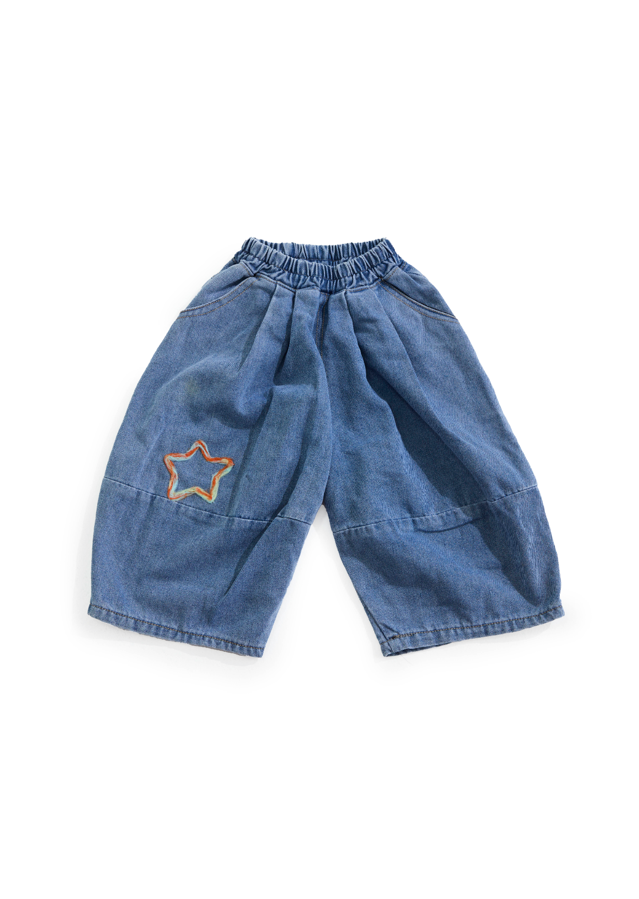 Frankie Oversized Denim Pant - Star - 2Y