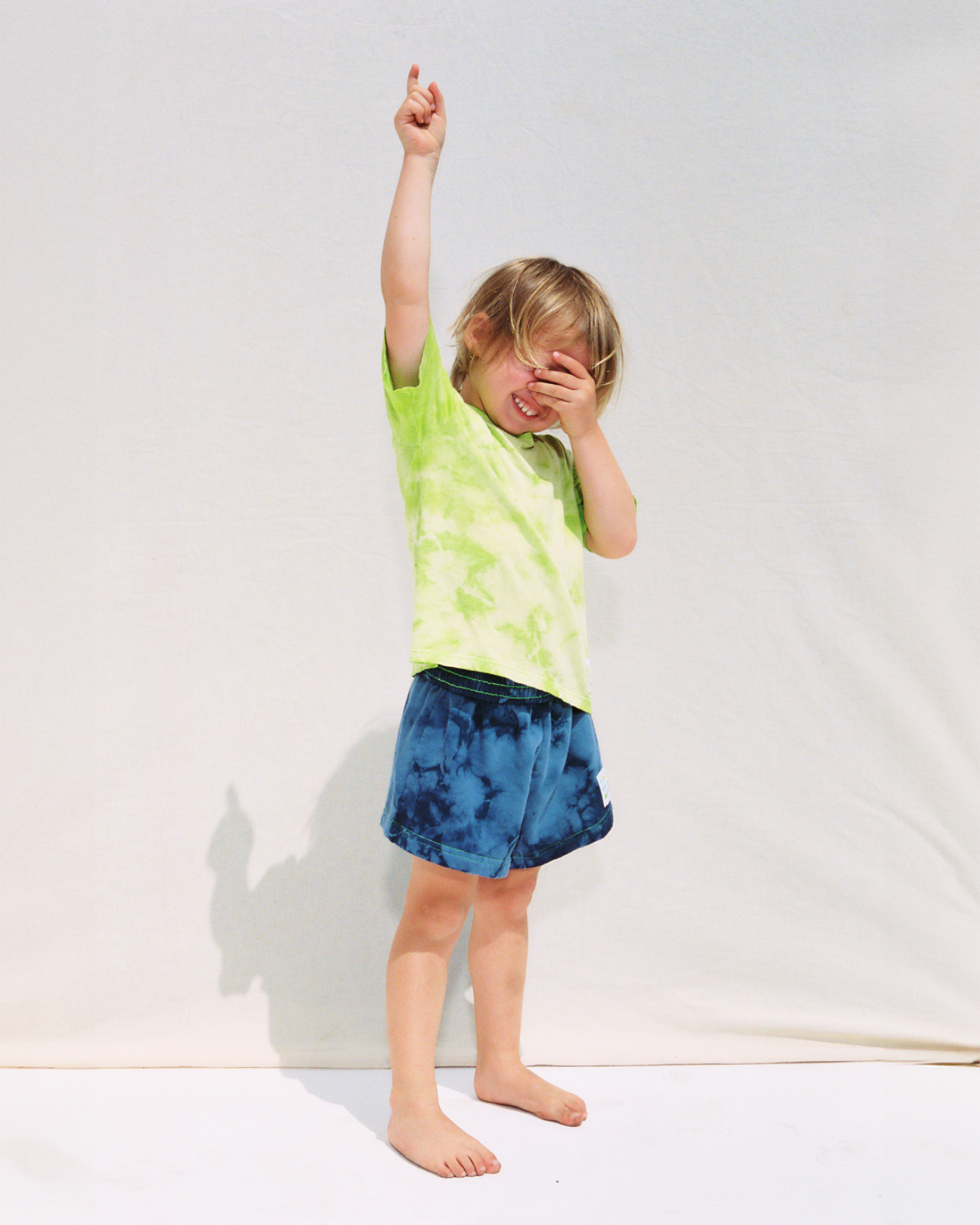 Cosmo Tie Dye Shorts - Glacier