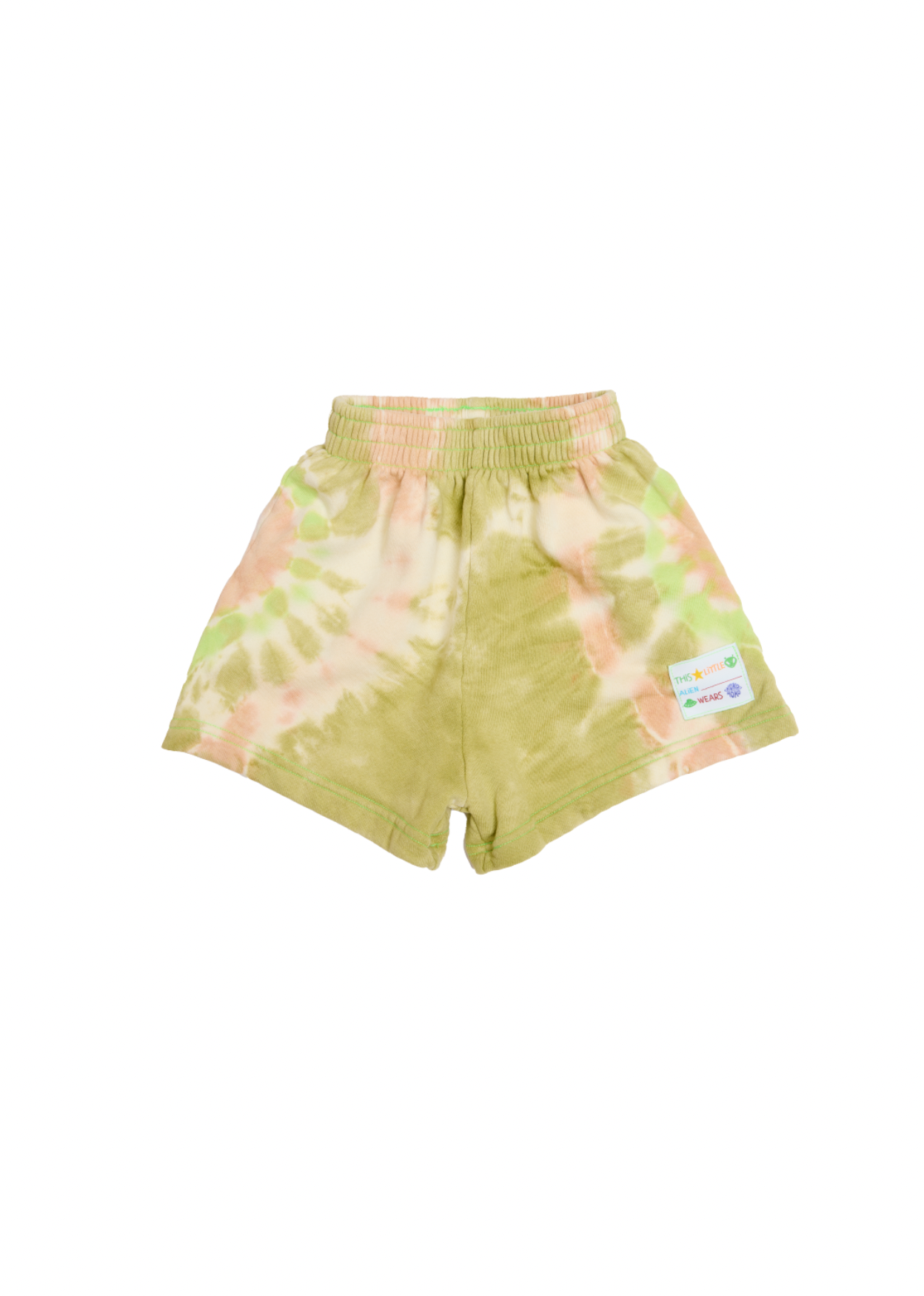 Cosmo Tie Dye Shorts - Green Flash