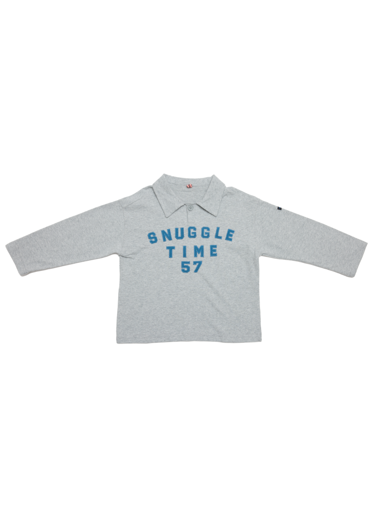 Snuggle Time Polo Long Sleeve - Gray