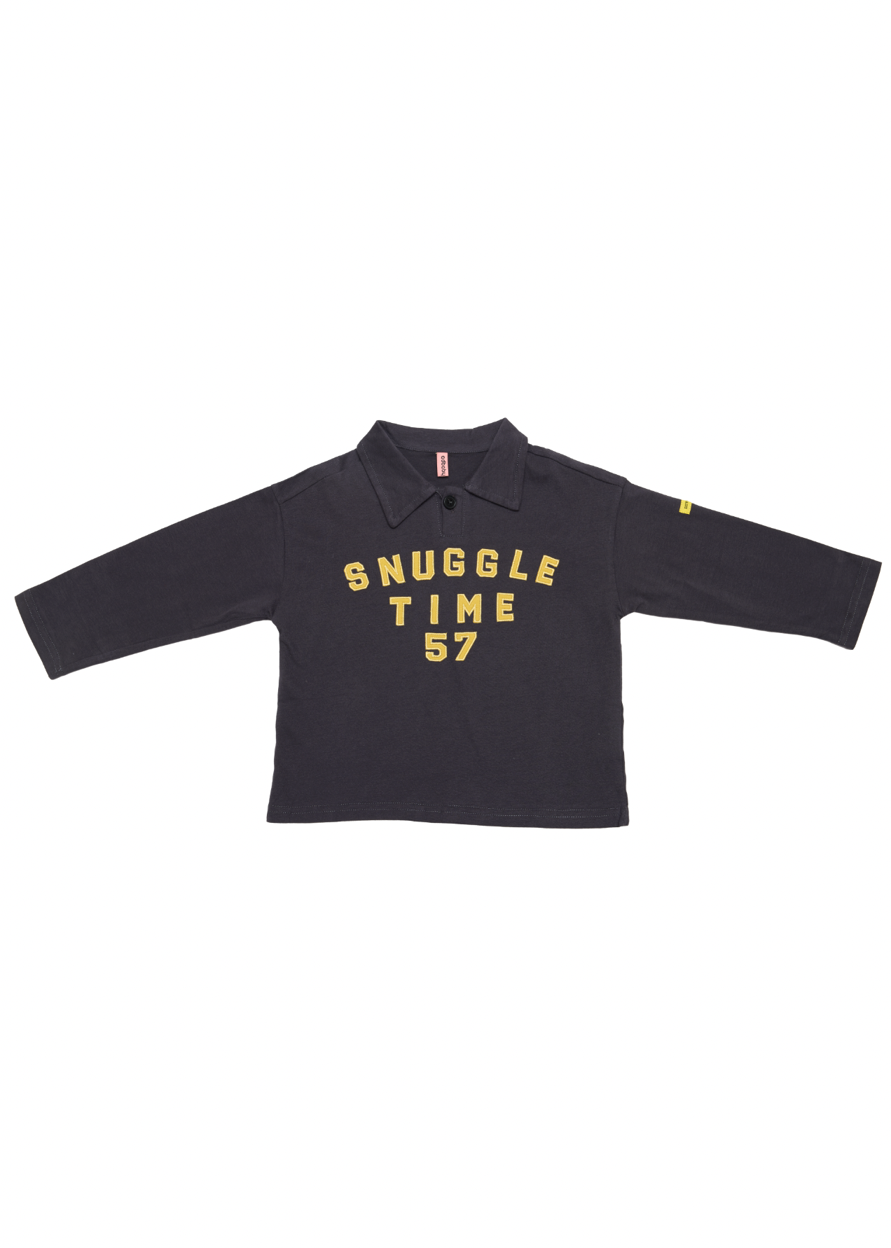 Snuggle Time Polo Long Sleeve - Dark Blue