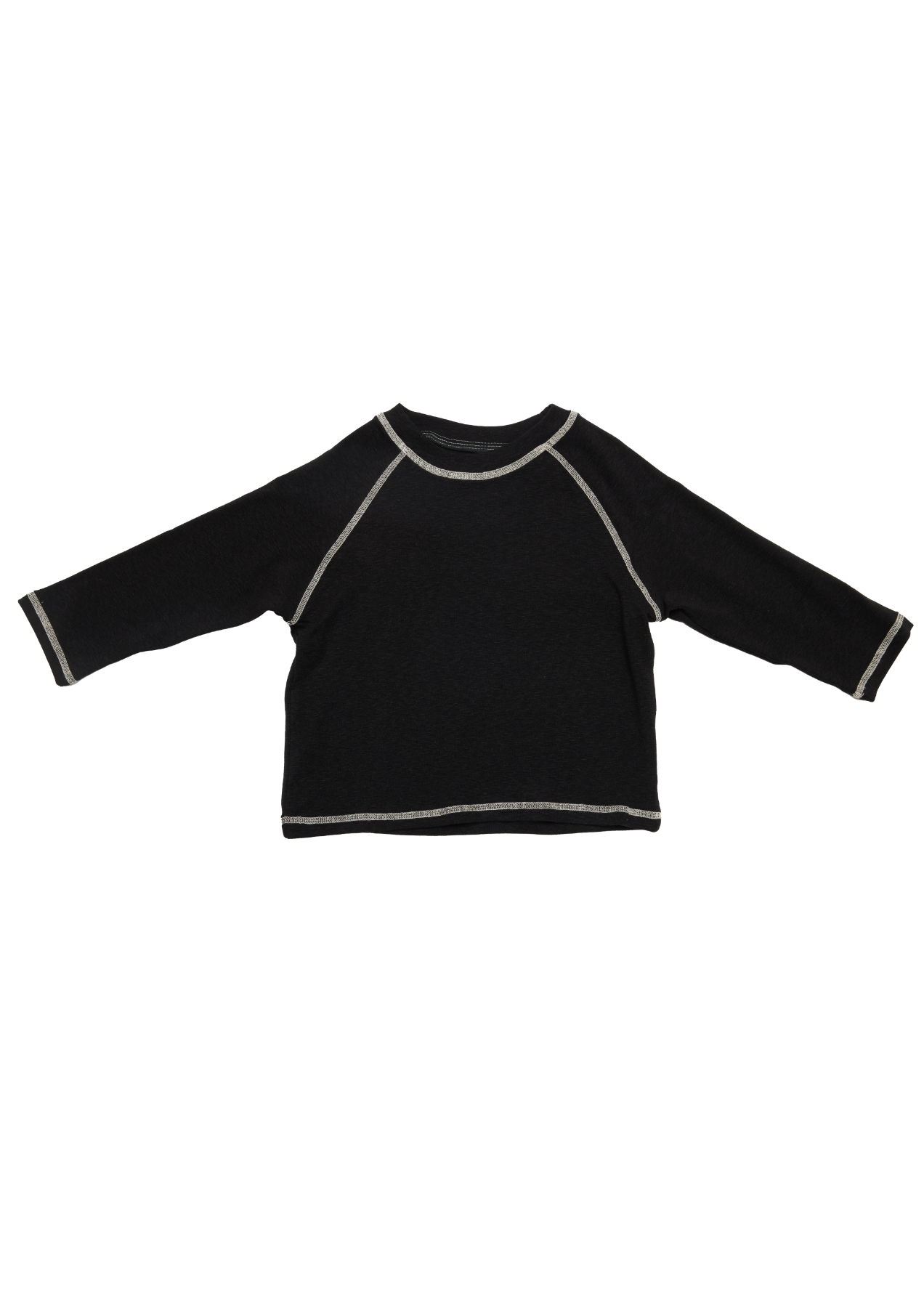 Simple Stitch Long Sleeve - Black